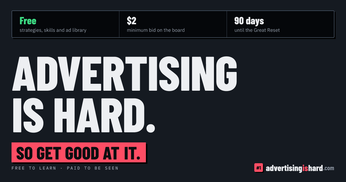 Advertising is Hard Open Graph preview